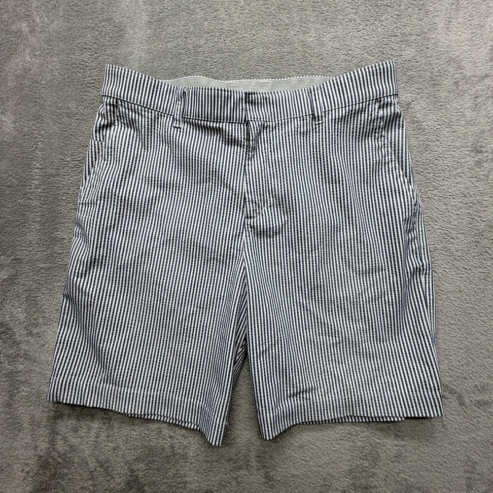 Nike Shorts Mens 34 Blue Striped Golf Lightweight Stretch Pockets FQ2091-410